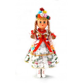 Doll in Krakow folk wedding dress 40 cm