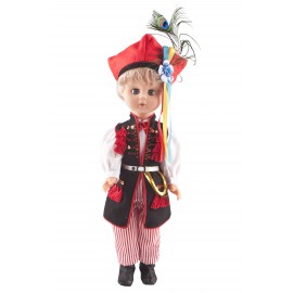 Doll boy in Krakow folk dress 40 cm.