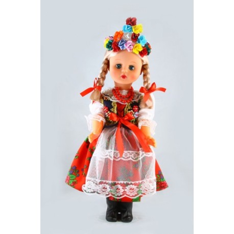 Doll in Krakow folk dress 50 cm
