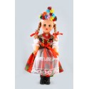 Doll in Krakow folk dress 45 cm
