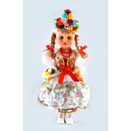Doll in Krakow folk wedding dress 50 cm