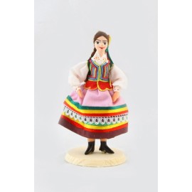 Doll in Lublinian folk dress 12 cm.