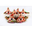 Krakow folk dolls in the basket