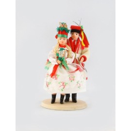 Krakow wedding couple dolls, 12 cm