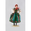 Doll in Lowicz folk dress 18 cm