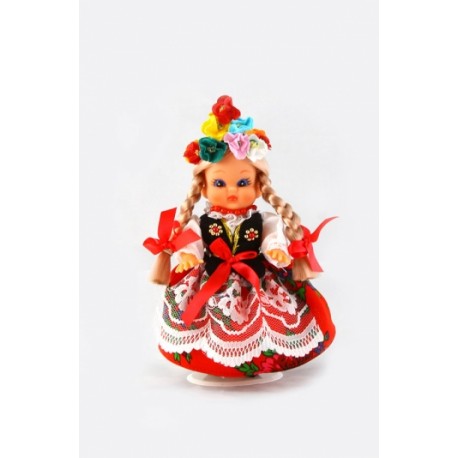 Doll in Kraków folk dress 16 cm