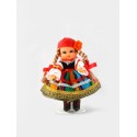 Doll in Lowicz folk dress 16 cm