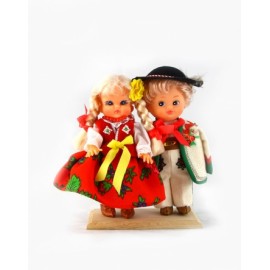 Dolls in Podhale outfits, 16 cm