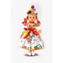 Doll in Krakow wedding folk dress 25 cm
