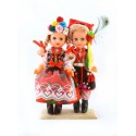 Dolls in Kraków folk outfits 30 cm
